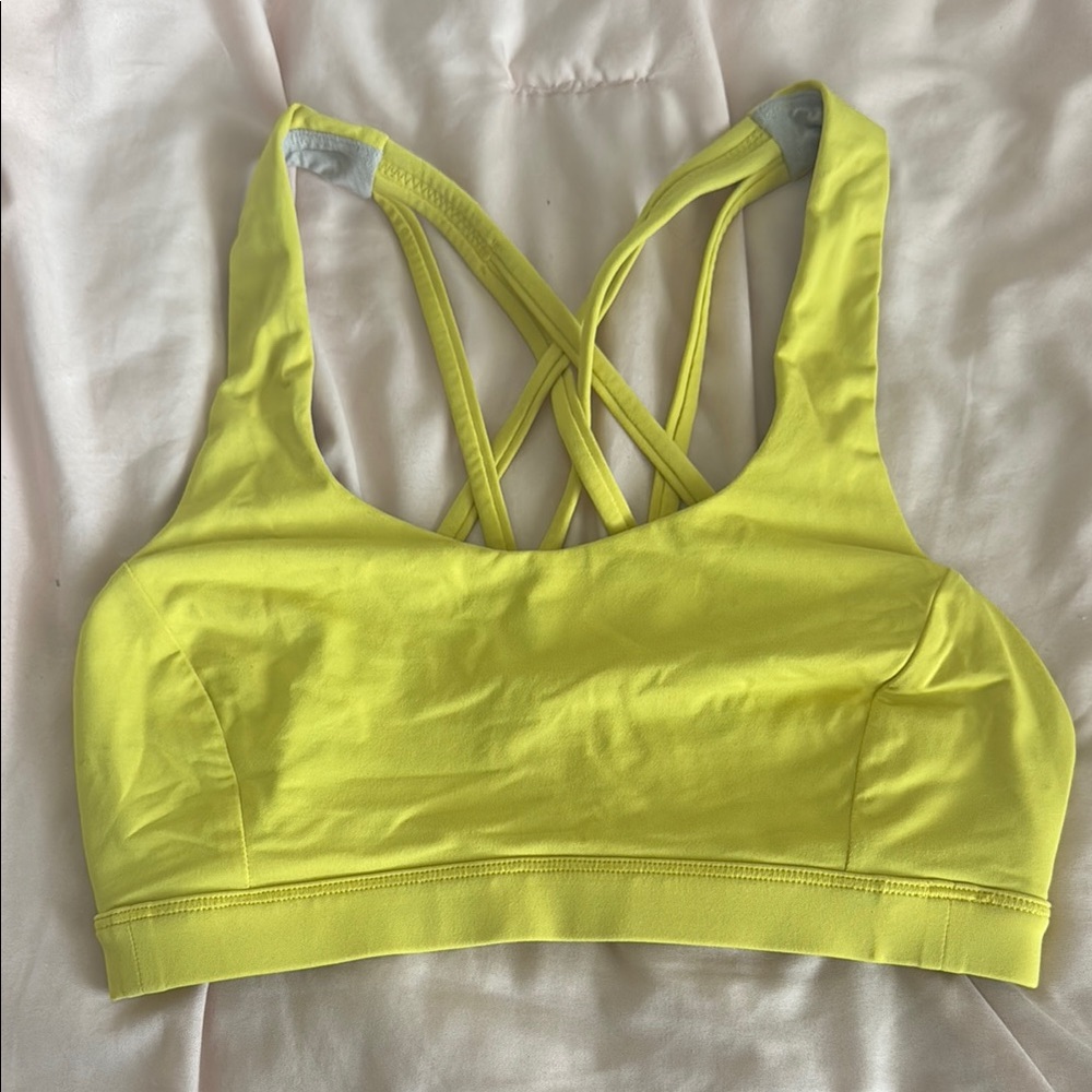 Lululemon - Yellow Energy Bra
